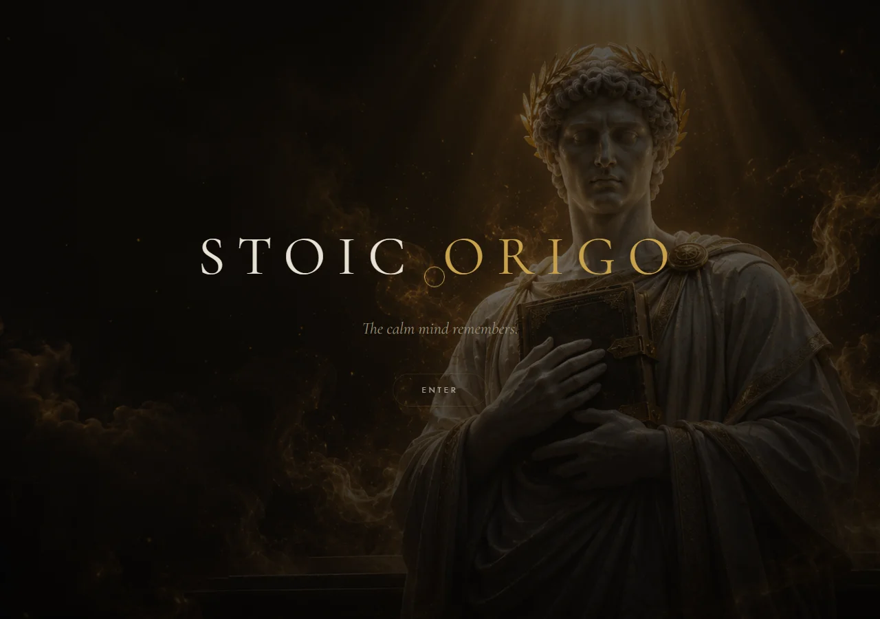 Screenshot of Stoic Origo (stoic-vert.vercel.app)